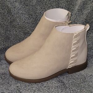 Stride Rite Beige Ankle Booties
